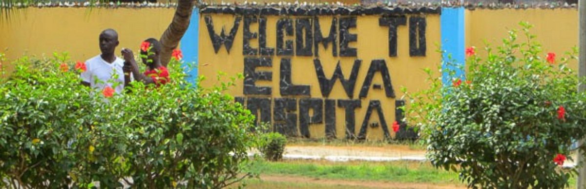 PHOTO: A sign for ELWA Hospital is pictured. 