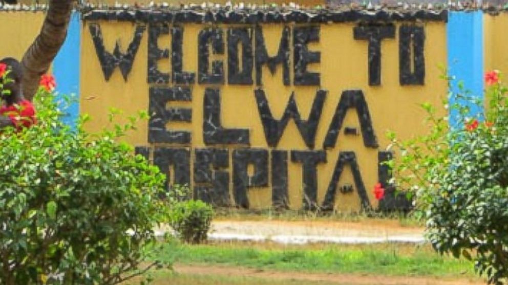 PHOTO: A sign for ELWA Hospital is pictured. 