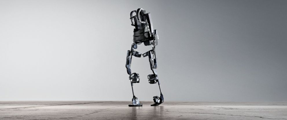 Ekso, short for exoskeleton, is a wearable robot that helps paralyzed patients walk.