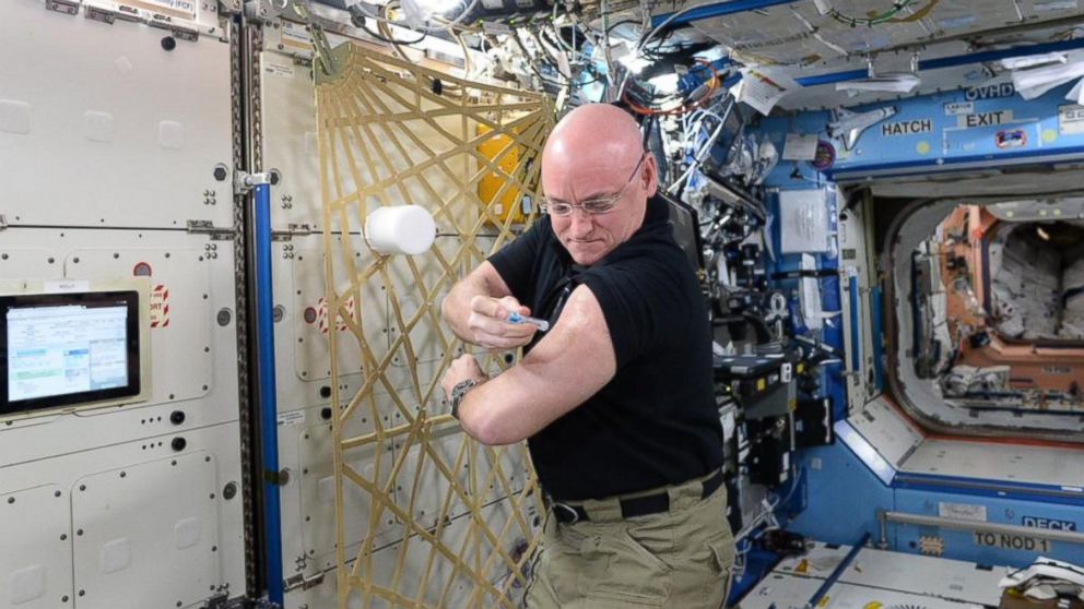 NASA scientists want to discover how the body's immune system is affected in space, which means even astronauts have to get the flu shot. 