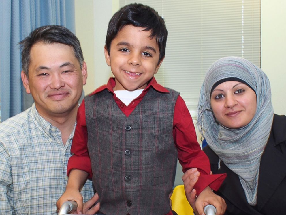 PHOTO: The surgeries helped Hadi walk for the first time. 
