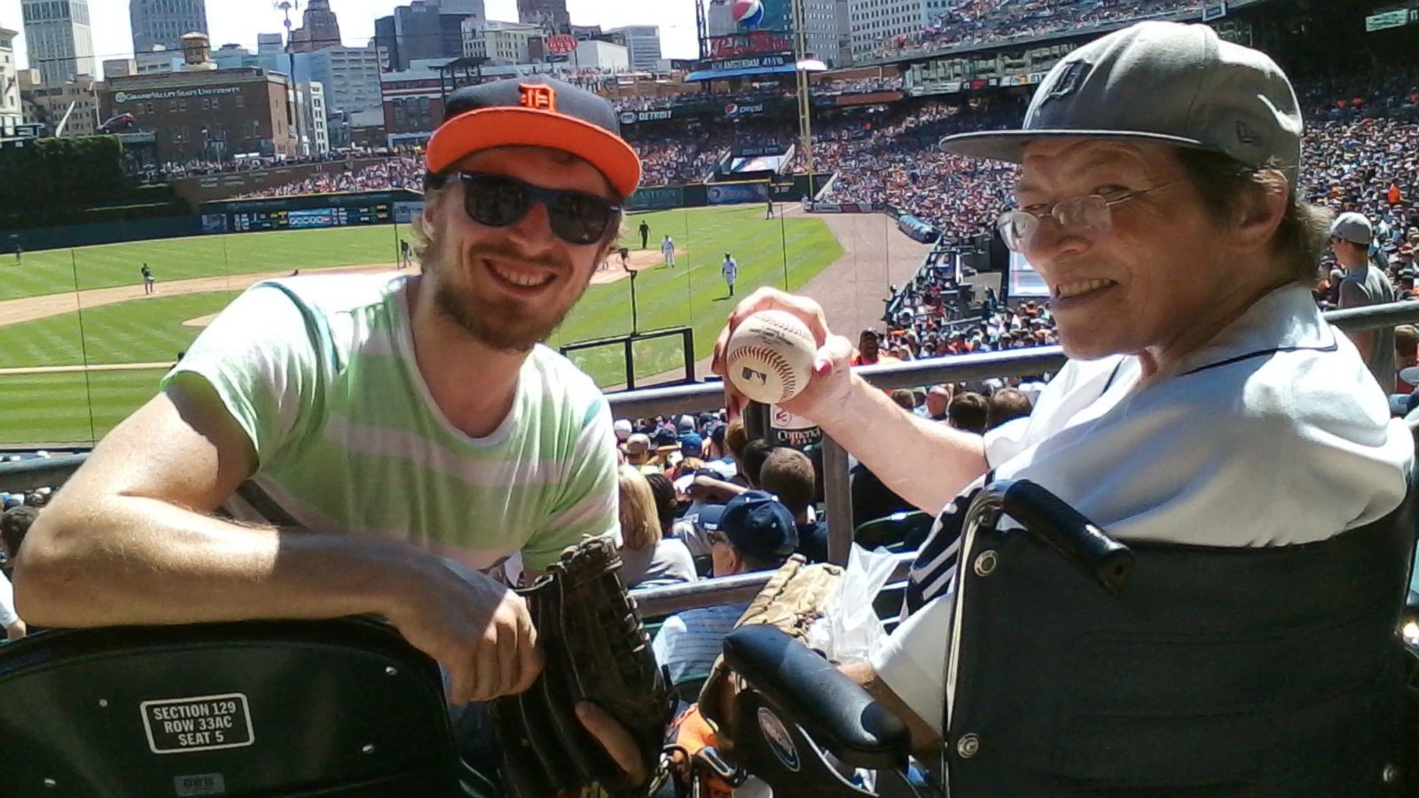 A Tigers fan caught five different foul balls and gave them all