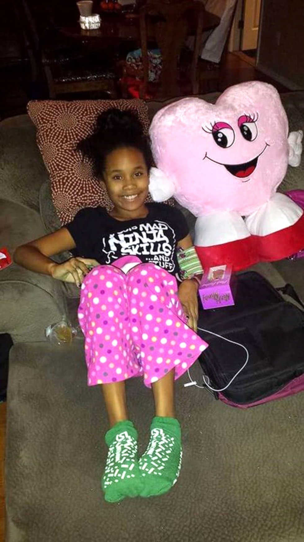 PHOTO: Journee left the hospital on Thursday and is now recovering at home.