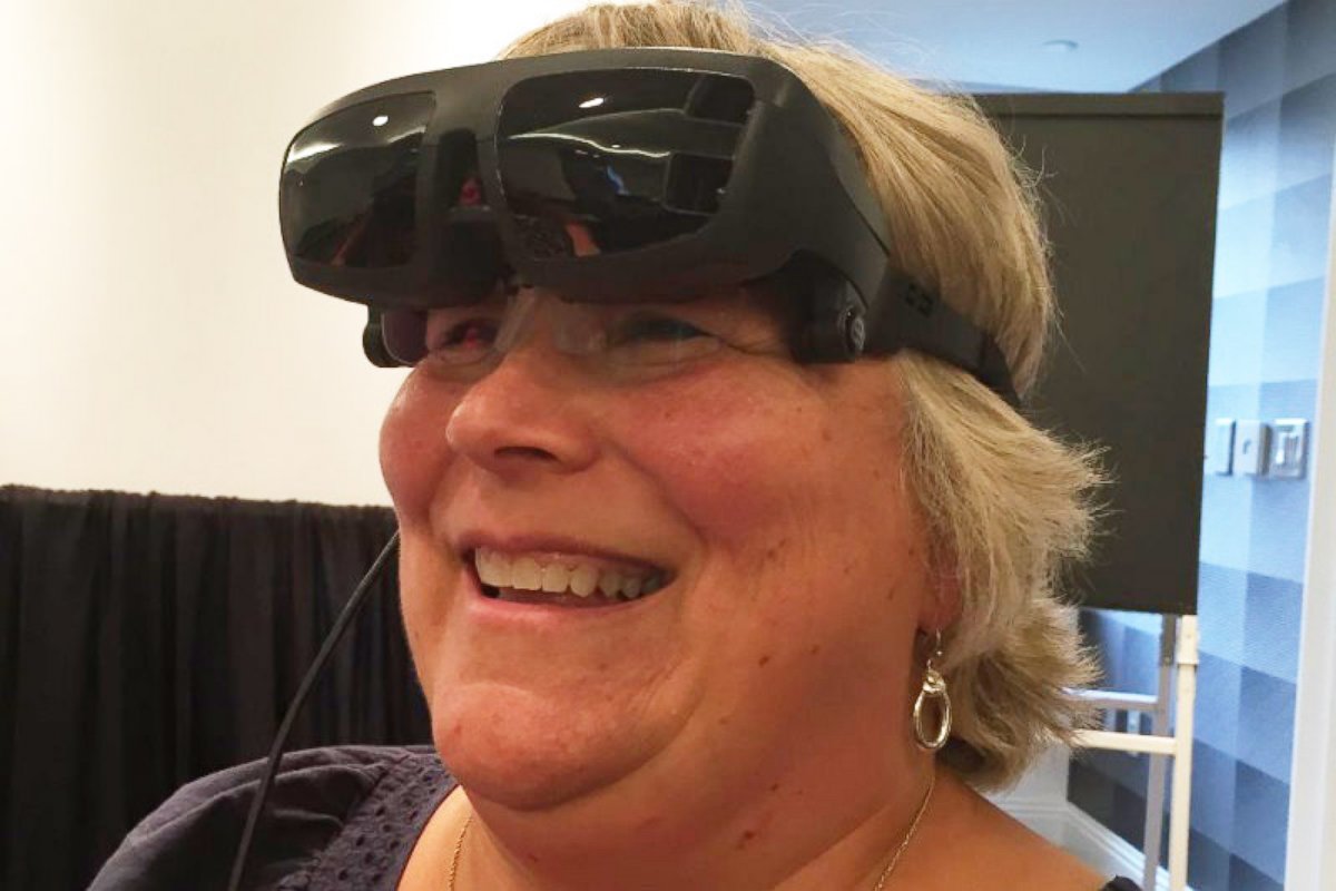 PHOTO: Joy Hoke, of Sellinsgrove, Pennsylvania, was able to see her daughter walk down the aisle after friends and family raised $15,000 to purchase a high-tech pair of glasses.