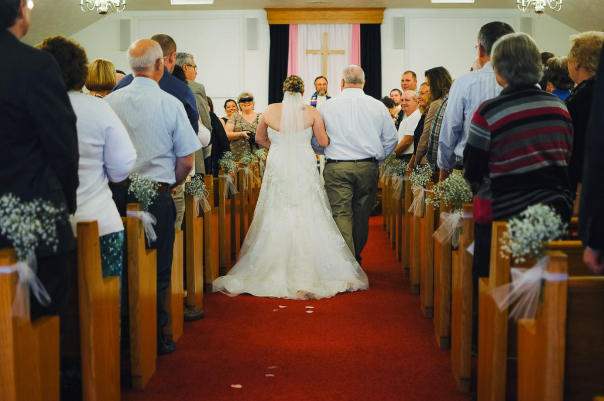 PHOTO: Joy Hoke, of Sellinsgrove, Pennsylvania, was able to see her daughter walk down the aisle after friends and family raised $15,000 to purchase a high-tech pair of glasses.