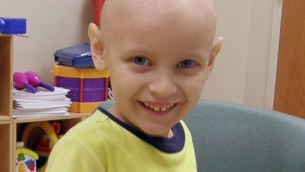 PHOTO: Noah Moudy, the boy depicted in a viral advertisement, was 4 when he was diagnosed with cancer. This is what he really looked like at the time.