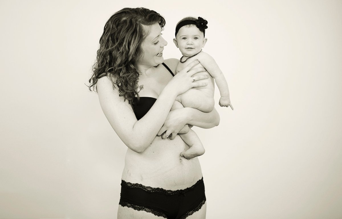 PHOTO: Amber Langsteiner is active duty Airforce and mom to 4 month old Maggie.