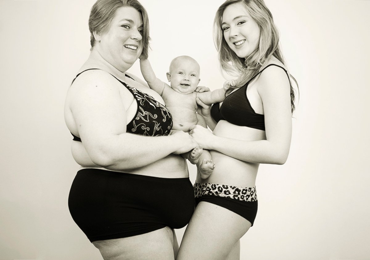 PHOTO: Nicole Heitman with her mother Margaret Garrett and her 5-month old daughter Haydn.