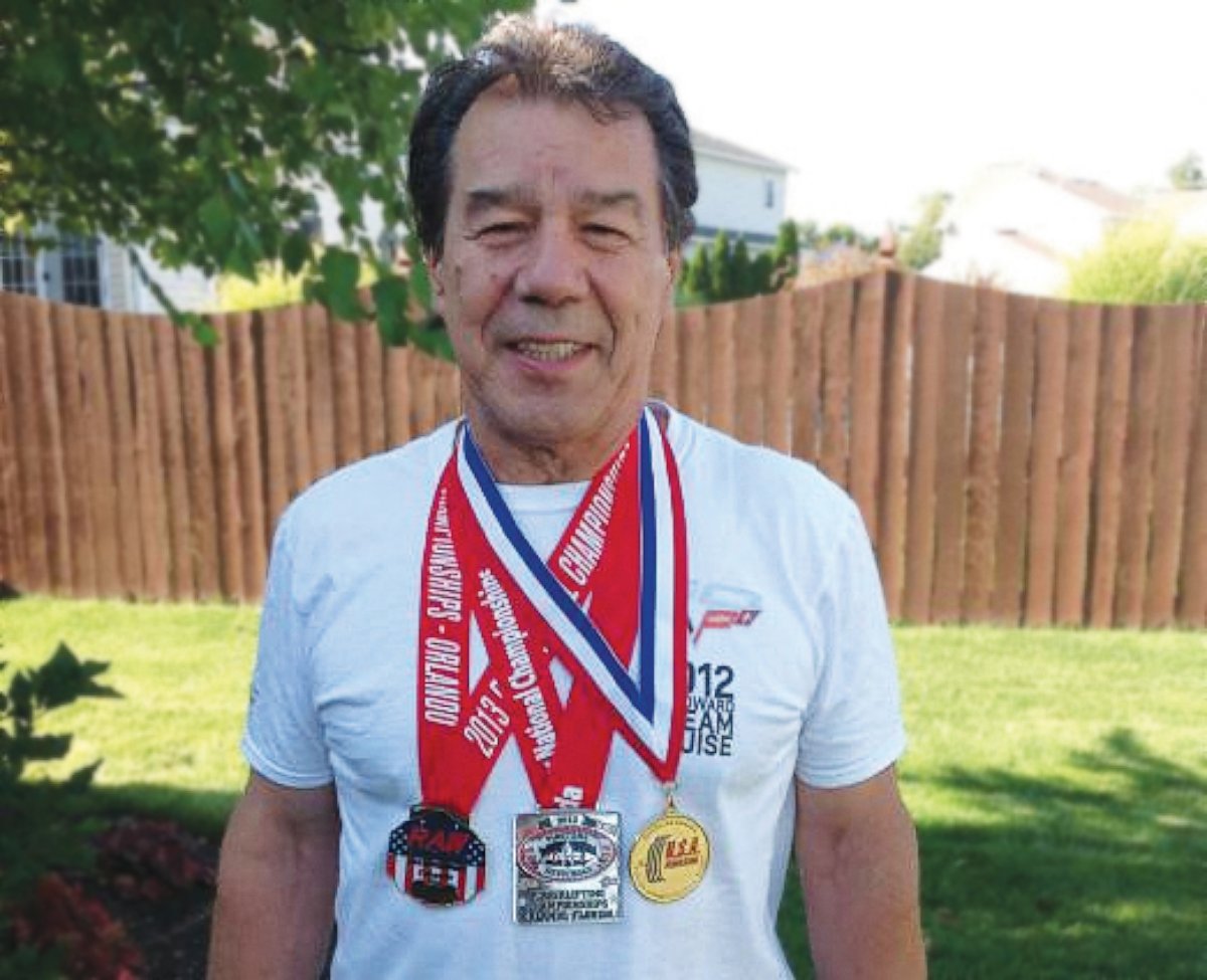 PHOTO: Ray Fougnier, 71-year-old Native American, is a champion power lifter.