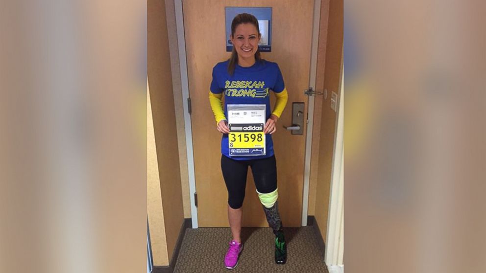 Boston Marathon Bombing Survivor Crosses Finish Line - ABC News