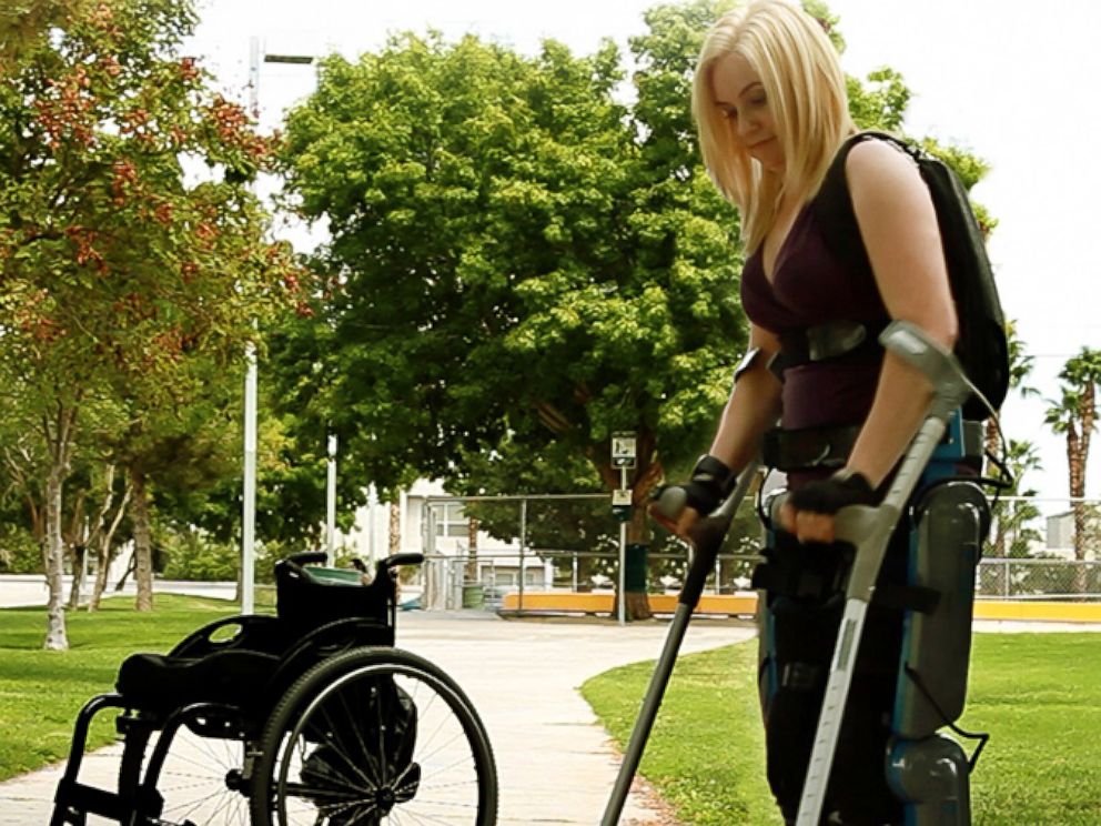 PHOTO: Exoskeletons could replace wheelchairs someday, but experts say they're not there yet. 