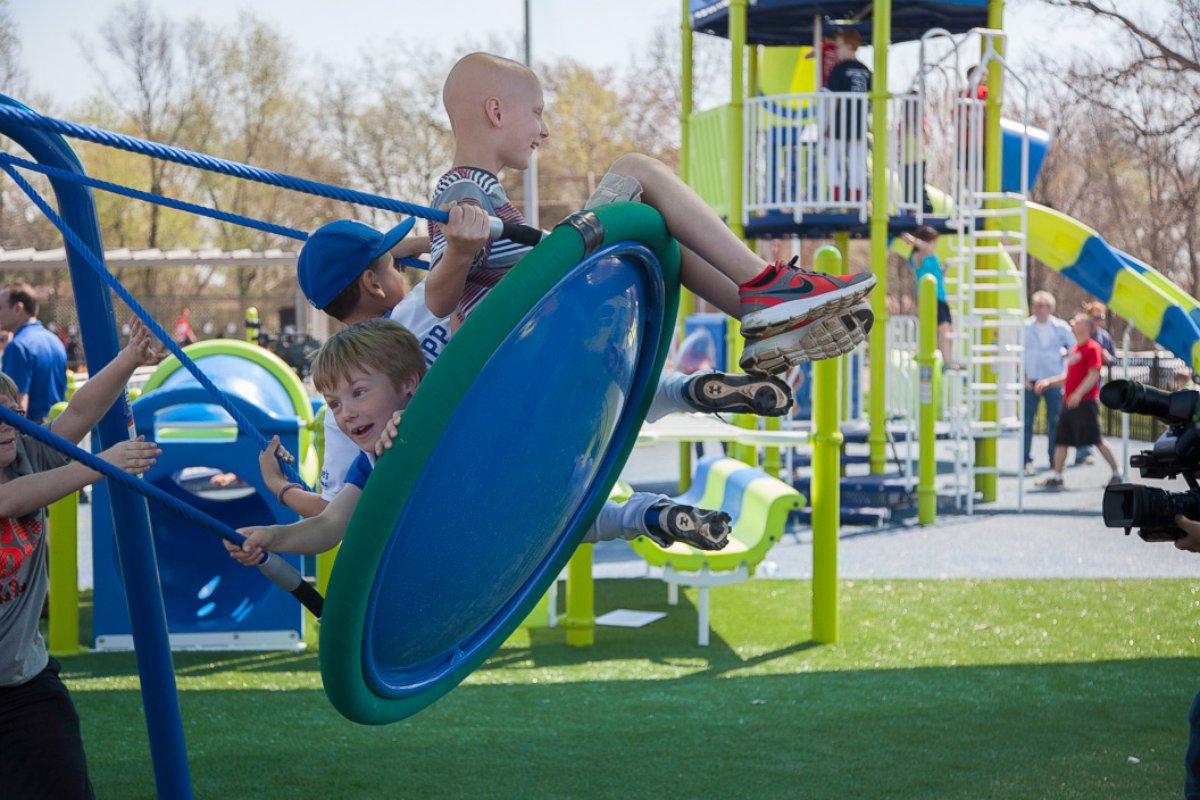 PHOTO: Miracle Recreation built the specially designed playground for the Long brothers in White House, Tenn.