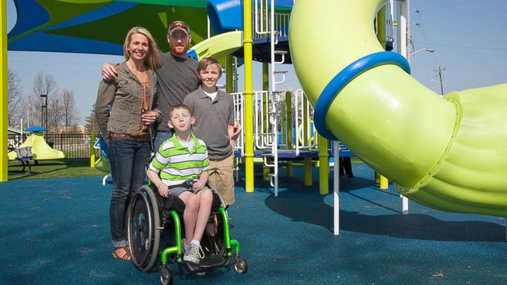 Brothers Get WheelchairFriendly Playground ABC News