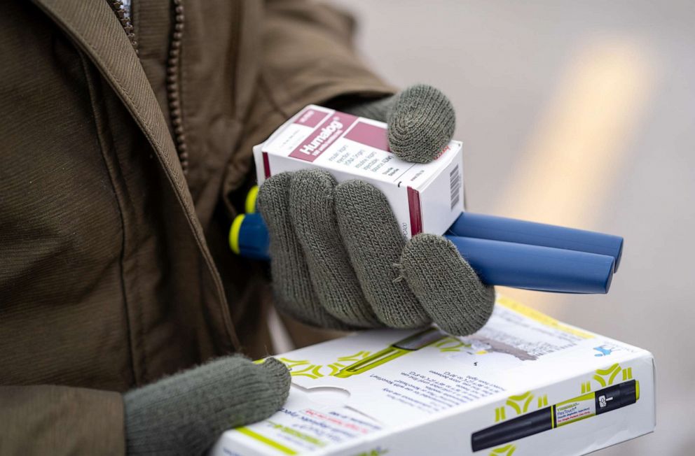 PHOTO: A patient holds insulin medicine, Jan. 17, 2020 in Minnetonka, Minn.