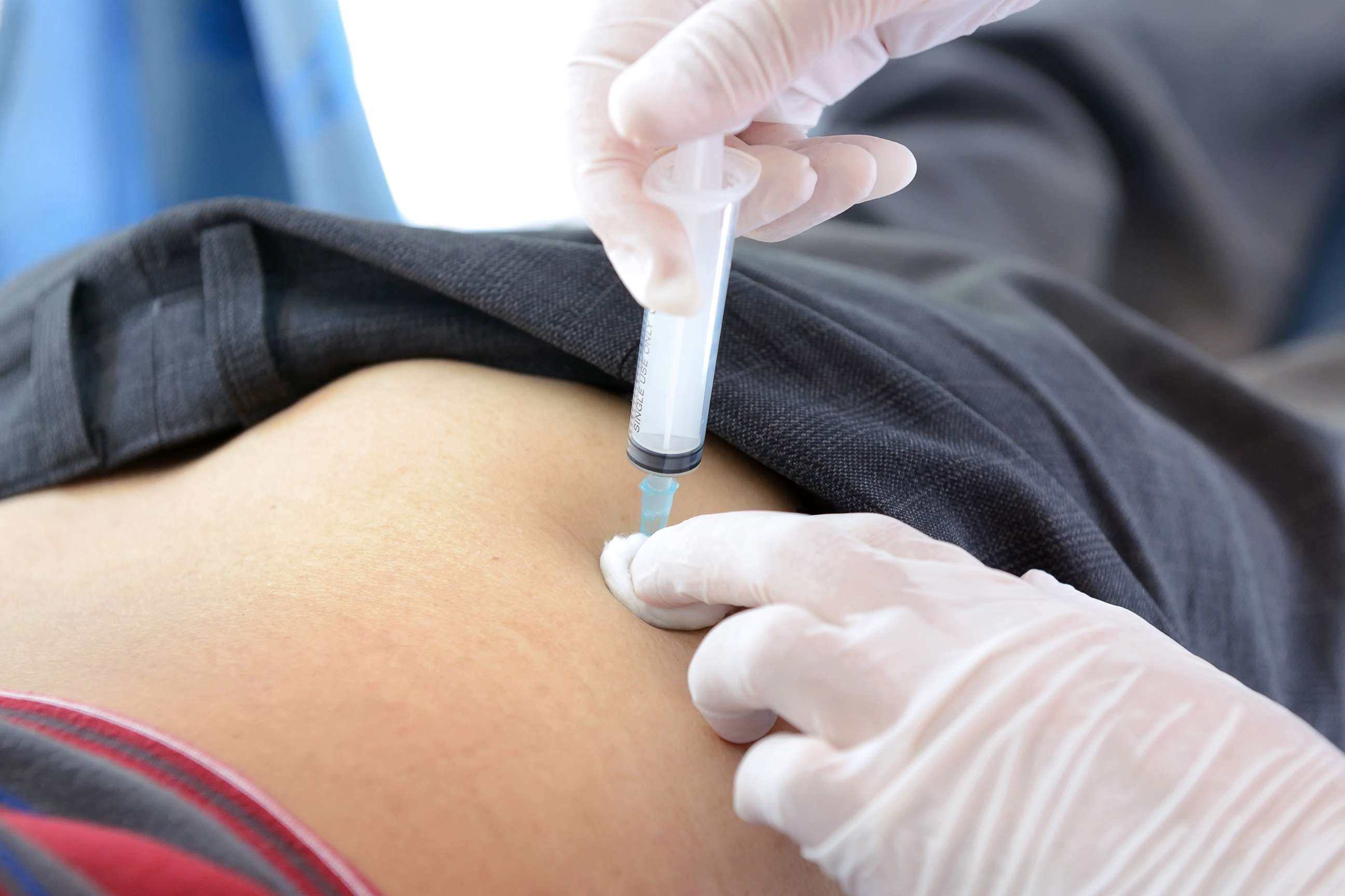 PHOTO: A syringe is used to inject medicine.