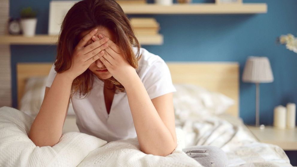 PHOTO: A woman is pictured with insomnia in this undated stock photo.