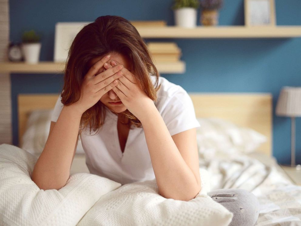 PHOTO: A woman is pictured with insomnia in this undated stock photo.