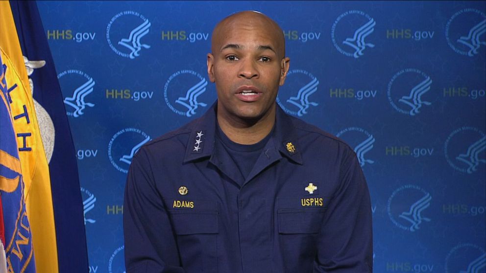 PHOTO: U.S. Surgeon General Jerome Adams appears on "Good Morning America," April 7, 2020. 