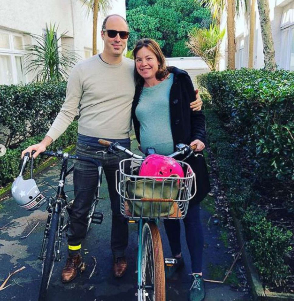 PHOTO: New Zealand's Minister for Women, Julie Anne Genter, is pictured after biking her way to a hospital for the birth of her first child in Auckland, Aug. 19, 2018.