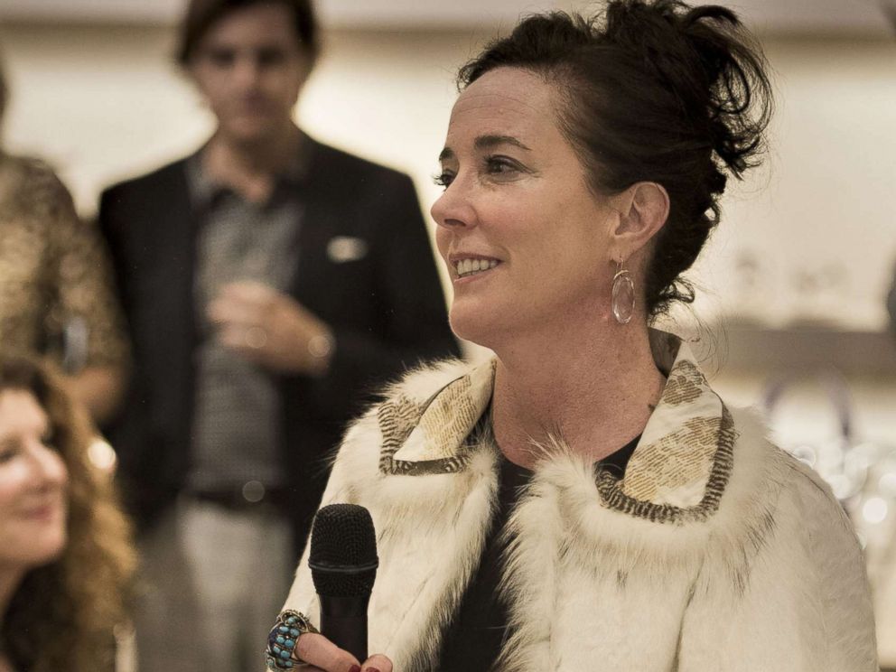 PHOTO: Kate Spade speaks during an event, March 9, 2016 in Kansas City, Mo.