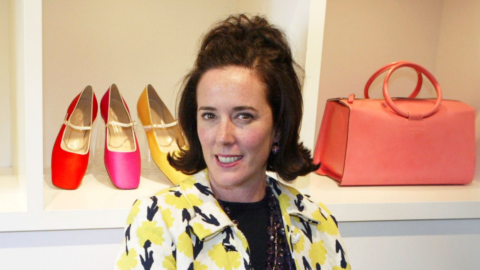 PHOTO: This May 13, 2004 file photo shows designer Kate Spade during an interview in New York.