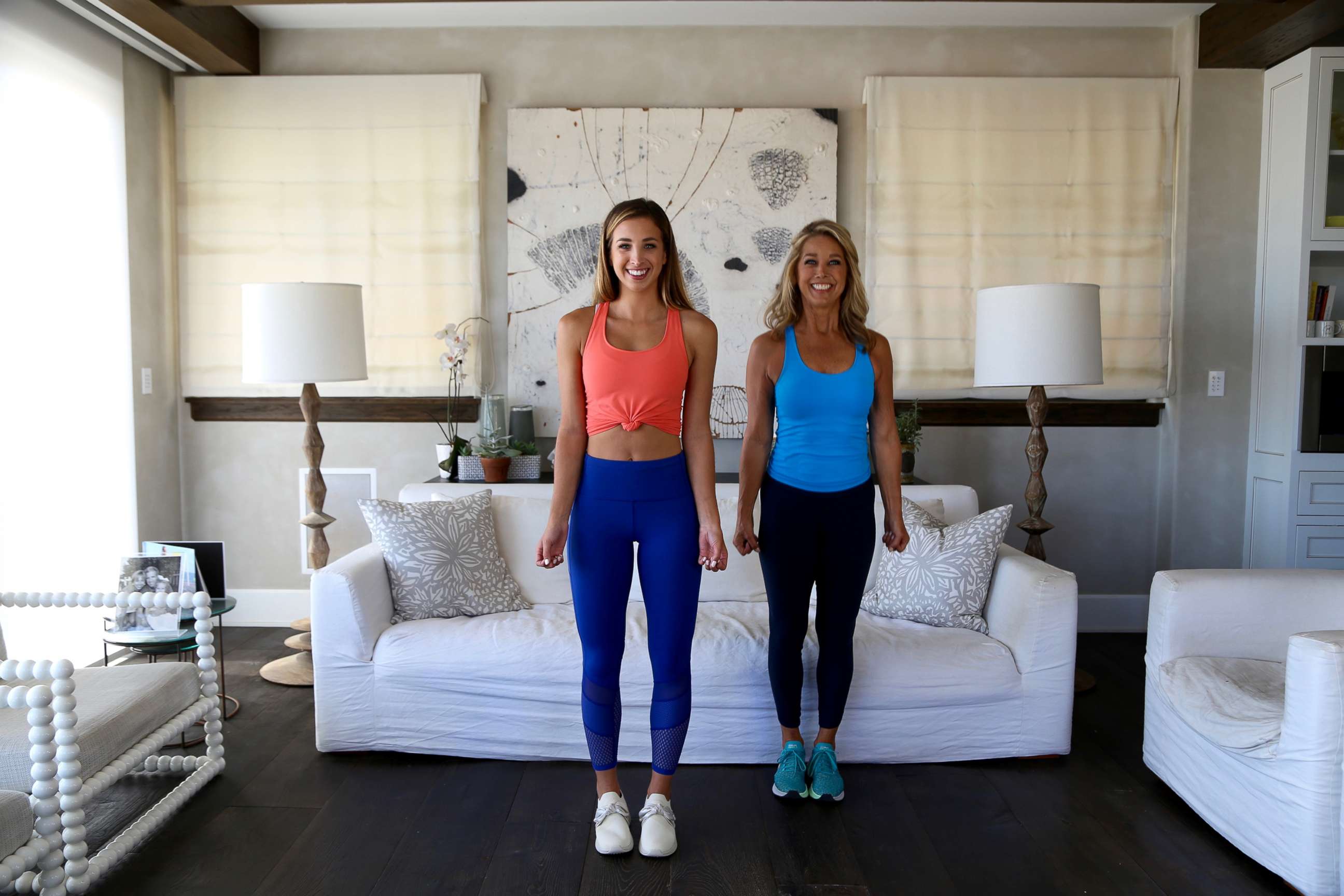 PHOTO: Katie Austin and Denise Austin share a Mother's Day workout.