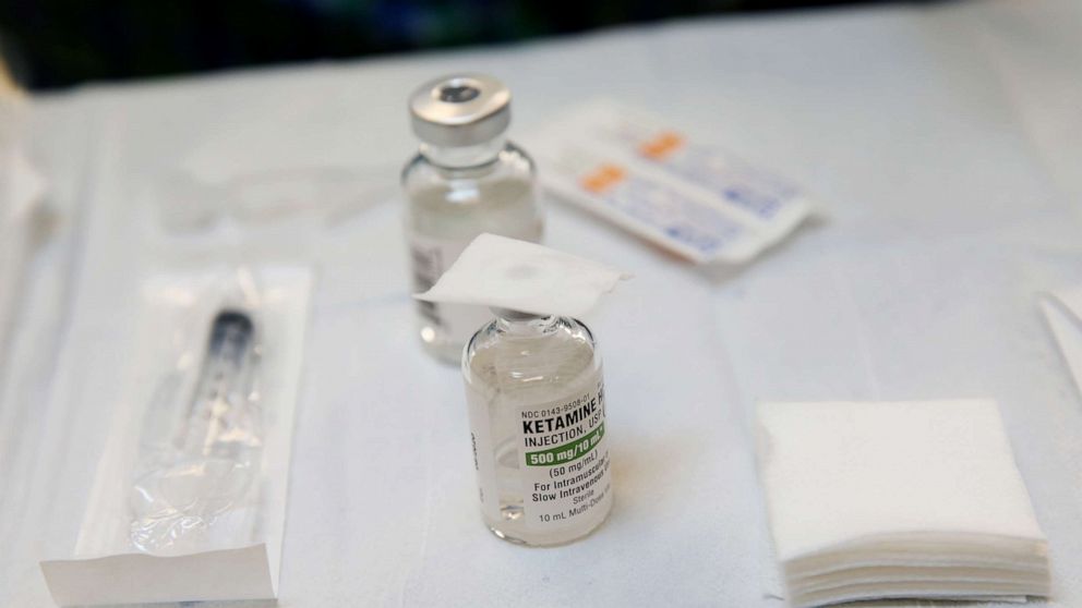 PHOTO: A Ketamine IV is prepared at a clinic, March 13, 2019, in Palo Alto, Calif.