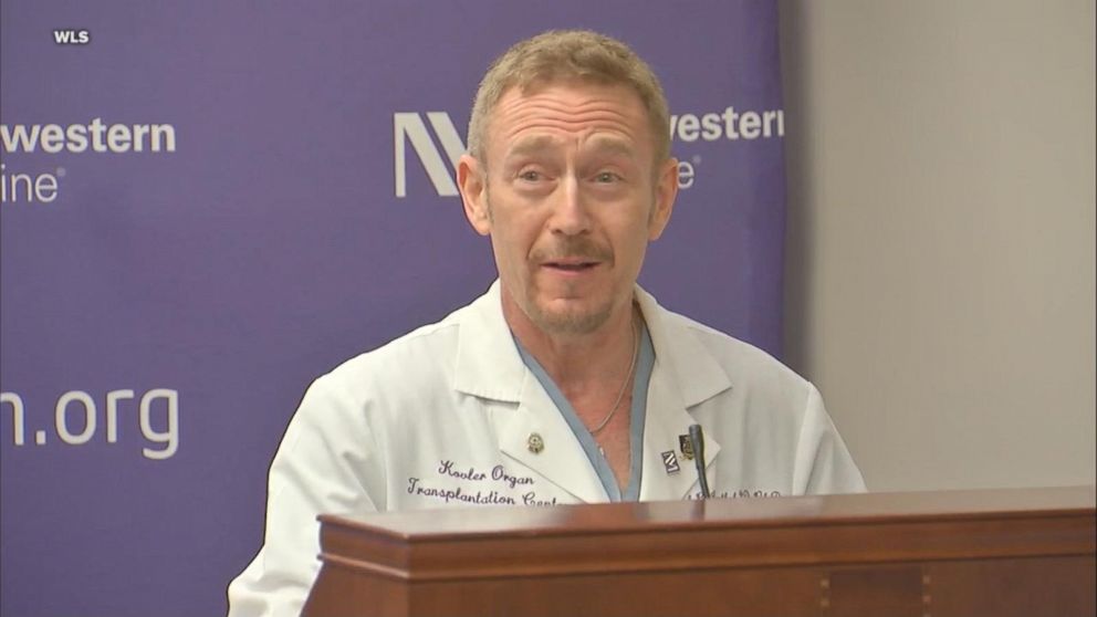 PHOTO: Dr. Joseph Leventhal, director of kidney transplantation with Northwestern Memorial Hospital said all the recipients and donors are doing well after the surgery.