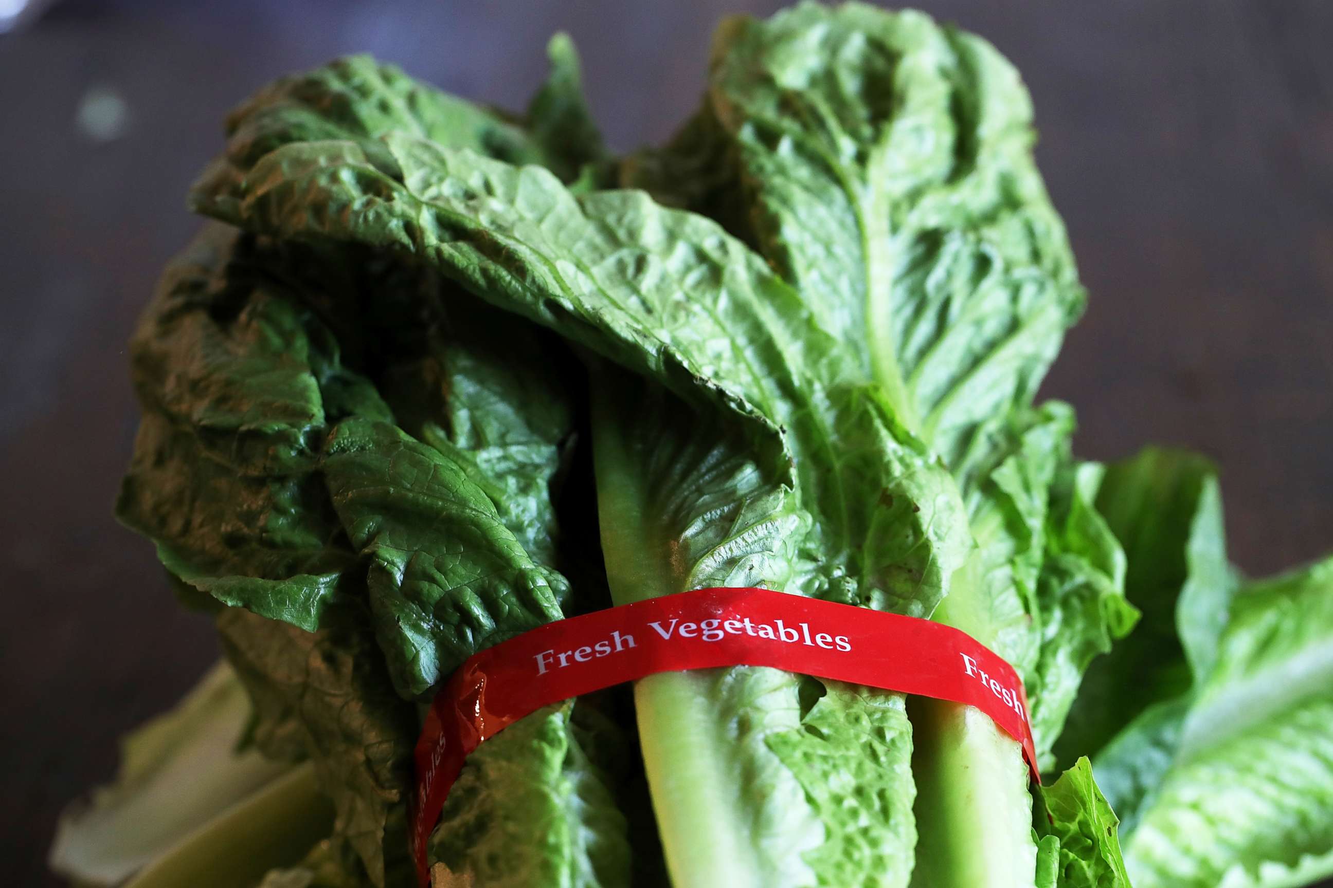 PHOTO: Romaine lettuce is displayed, May 2, 2018, in San Anselmo, Calif.