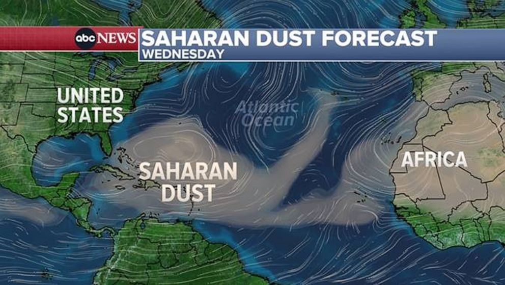 What To Know About Saharan Dust Affecting The US And How It Can Affect   Map1 Abc Ml 230720 1689862153387 HpEmbed 16x9 992 