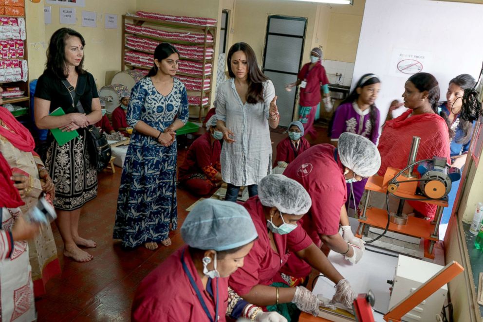 PHOTO: Meghan Markle has made menstrual hygiene an important cause she promotes.