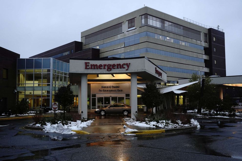 PHOTO: A general view of the emergency room at the Mayo Clinic Health System Luther Campus as the coronavirus disease (COVID-19) outbreak continues in Eau Claire, Wisconsin, Oct. 22, 2020.