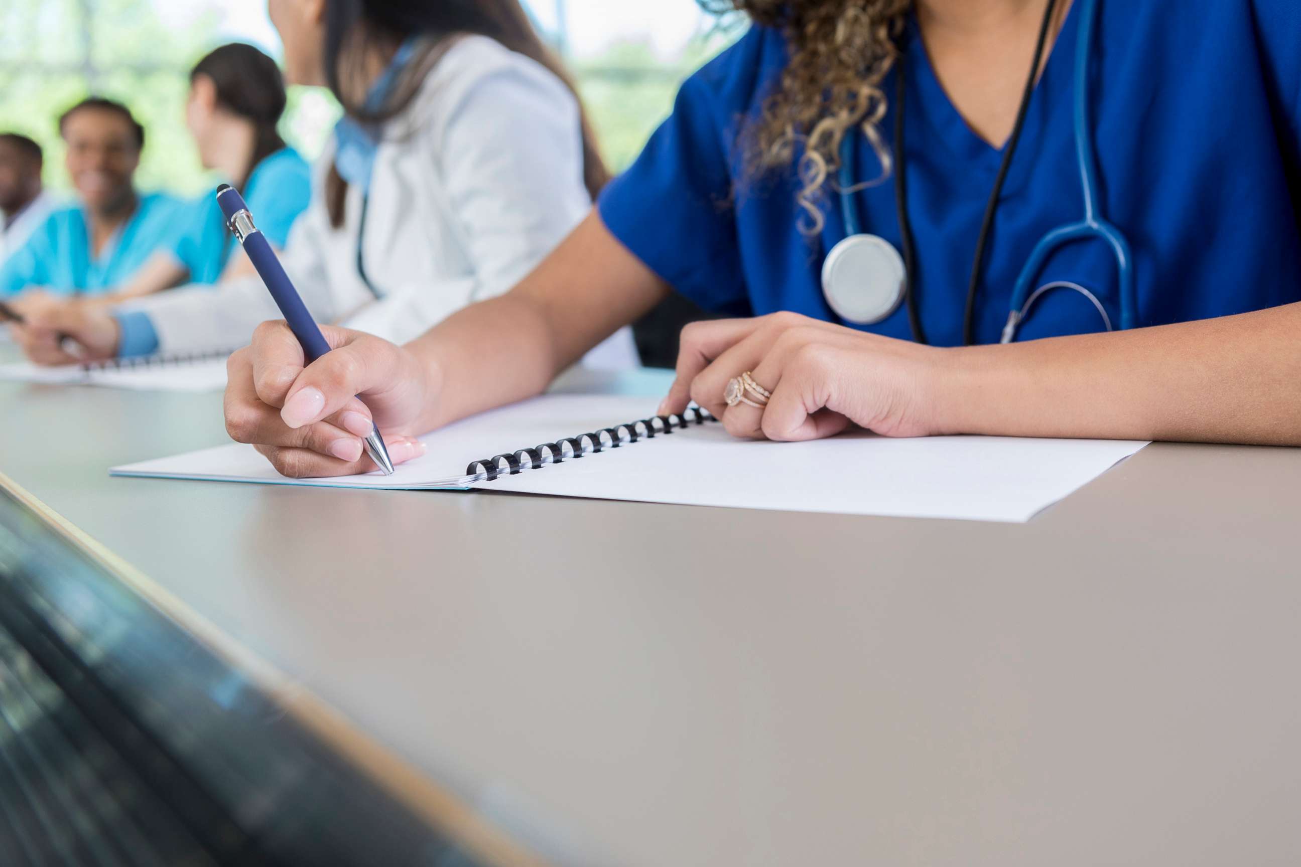 PHOTO: Medical students in class in an undated stock photo. 