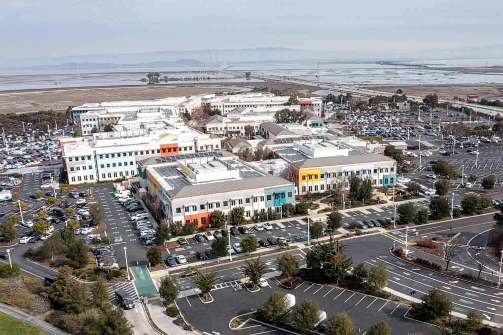 PHOTO: Meta headquarters is shown in Menlo Park, Calif., on Feb. 2, 2023.