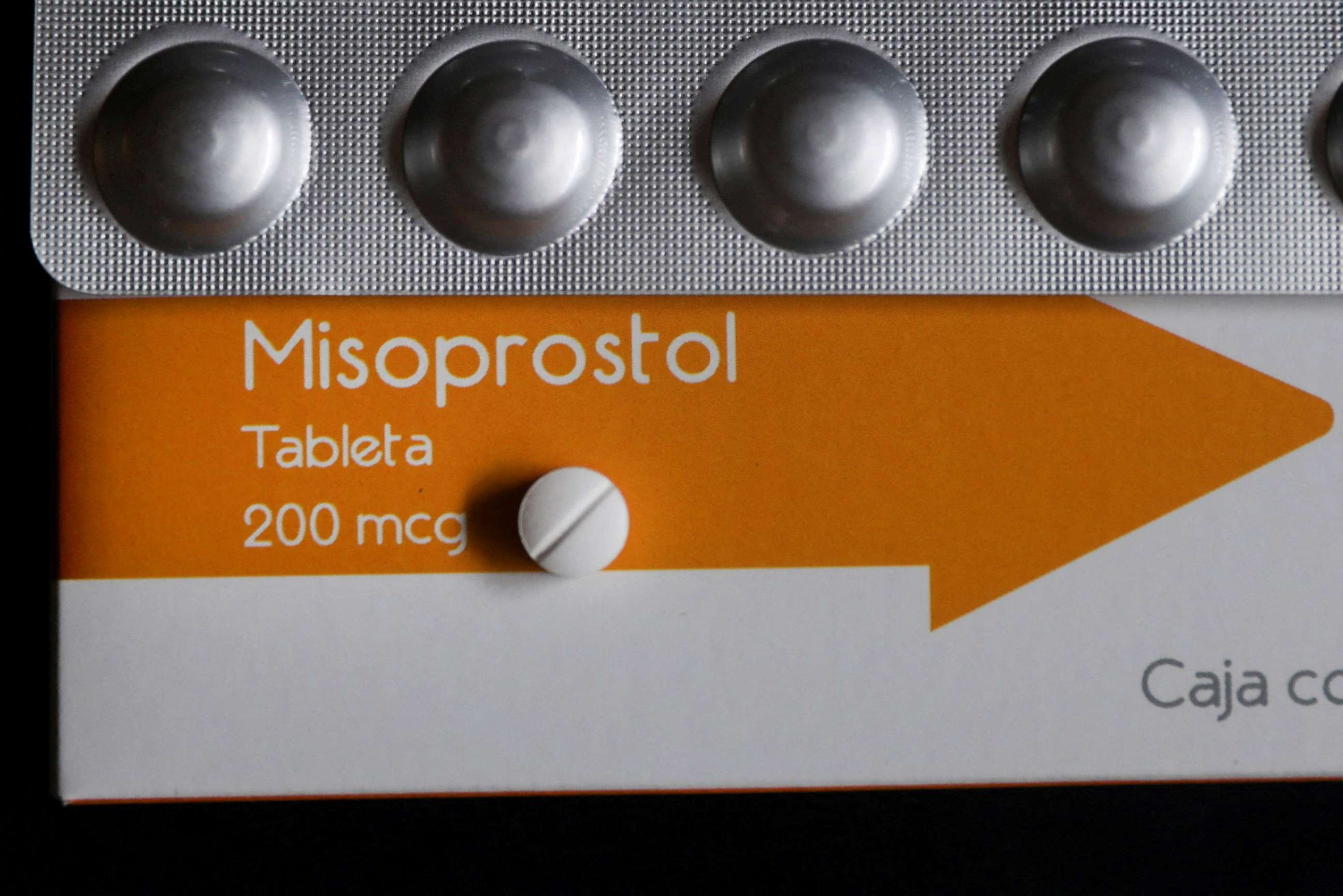 PHOTO: FILE PHOTO: A pill of Misoprostol, used to terminate early pregnancies, is pictured in this illustration taken June 20, 2022.