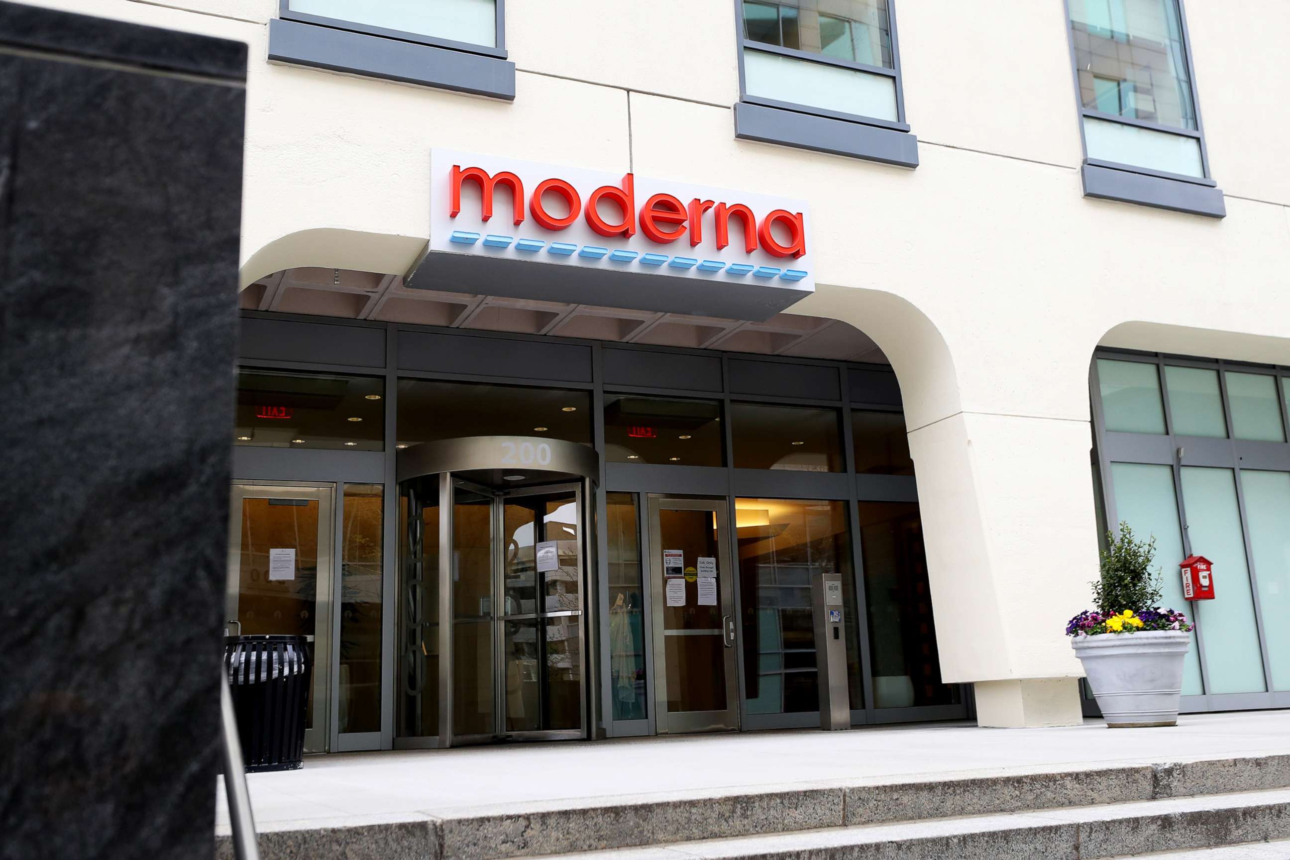 PHOTO: A view of Moderna headquarters in Cambridge, Mass., May 8, 2020.