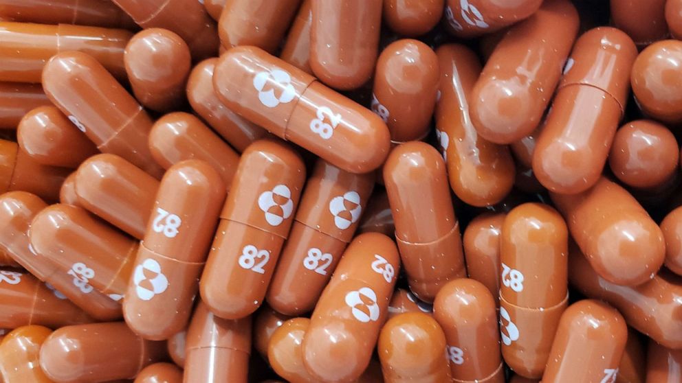 PHOTO: Capsules of the investigational antiviral pill Molnupiravir in this file photo handout obtained on May 26, 2021 courtesy of Merck & Co, Inc.