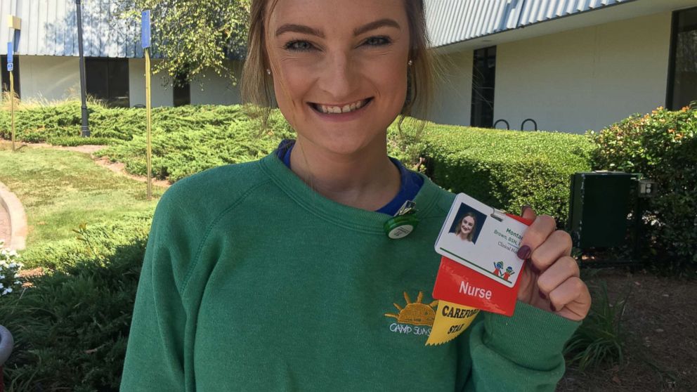 Montana Brown, 24, is a pediatric cancer nurse at Aflac Cancer Center of Children's Healthcare of Atlanta. Brown, a two-time cancer survivor, said she'd always wanted to be pediatric nurse to help children just like her.