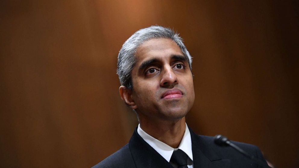 PHOTO: Surgeon General Vivek Murthy testifies before the Senate Finance Committee on youth mental health, Capitol Hill in Washington, D.C., Feb. 8, 2022.