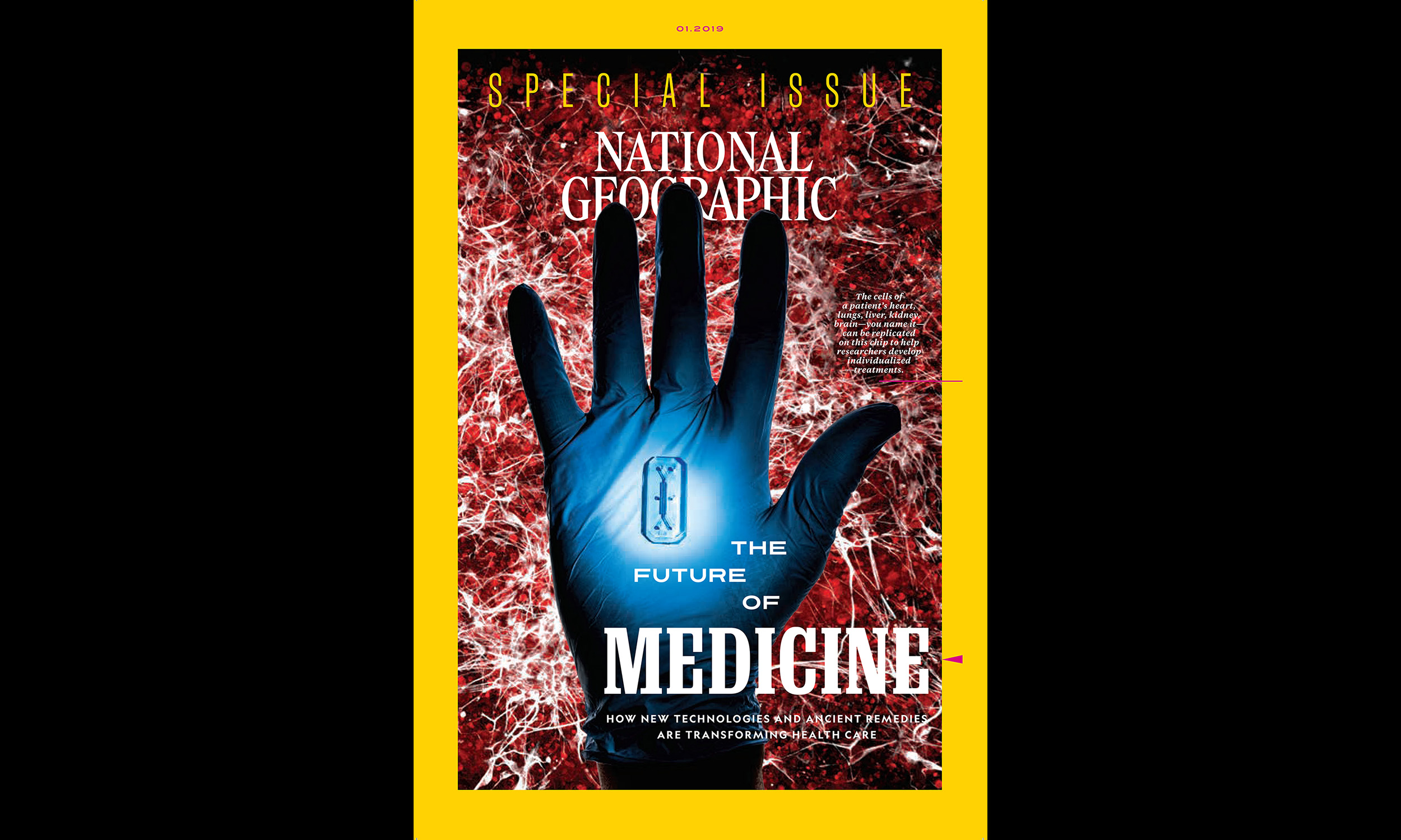 PHOTO: The National Geographic January 2019 special single topic issue, The Future of Medicine.