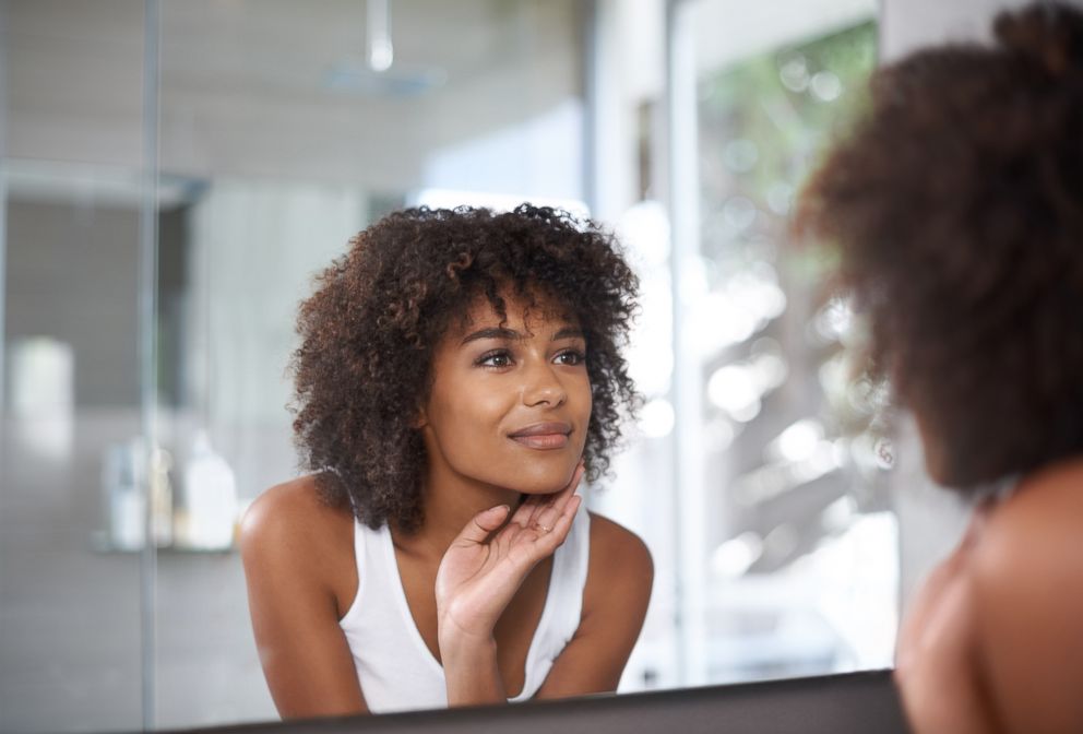 PHOTO: A woman is getting motivated for herself for a new year's resolution seen in this stock image. 