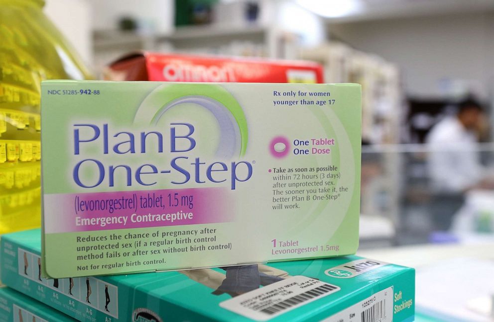 PHOTO: A package of Plan B contraceptive is displayed at a pharmacy in San Anselmo, Calif., April 5, 2013.  