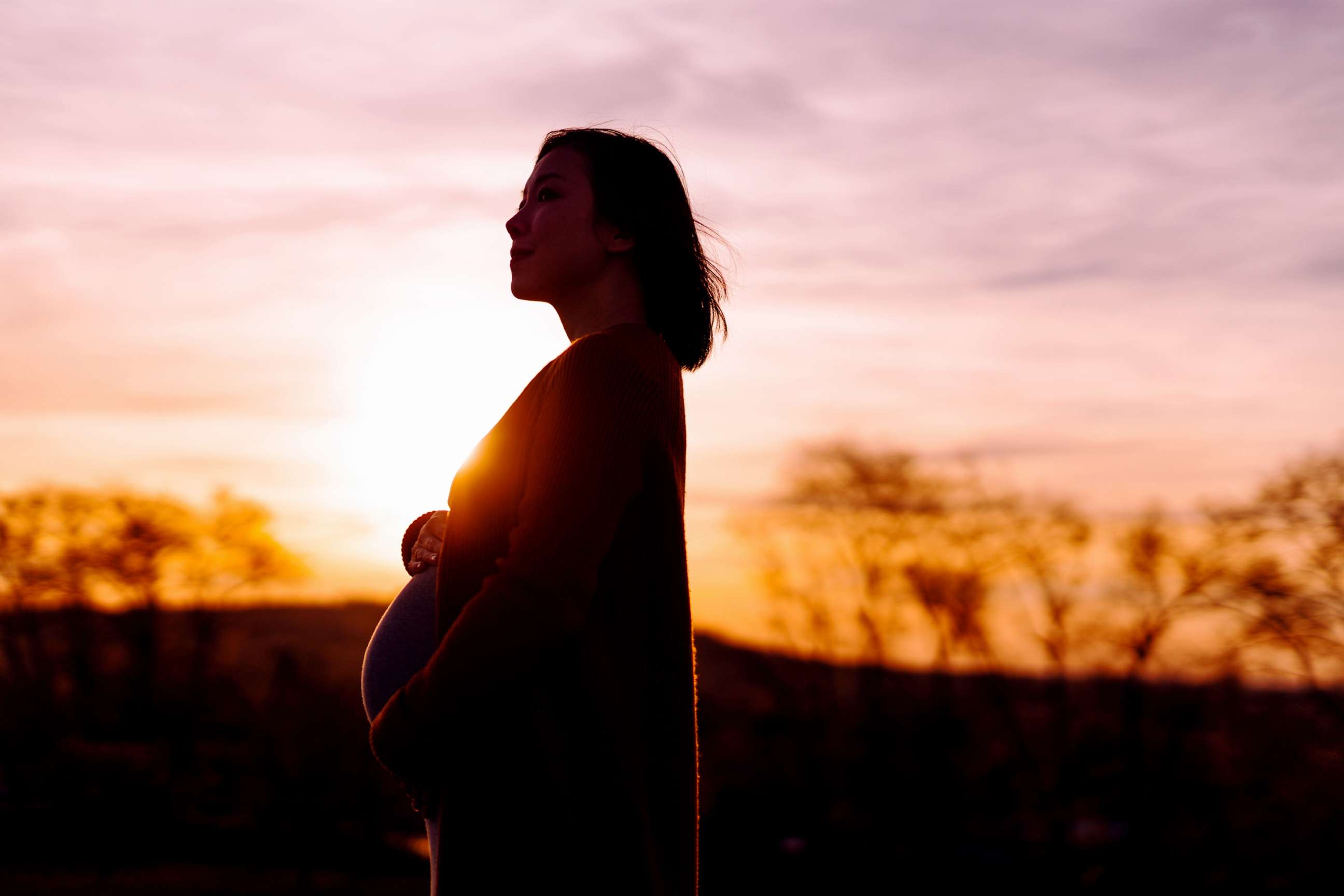 PHOTO: A pregnant woman is shown in silhouette in an undated stock image.