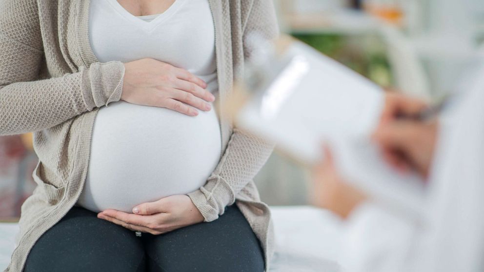 PHOTO: A pregnant woman is in a doctor's office in this undated stock photo.