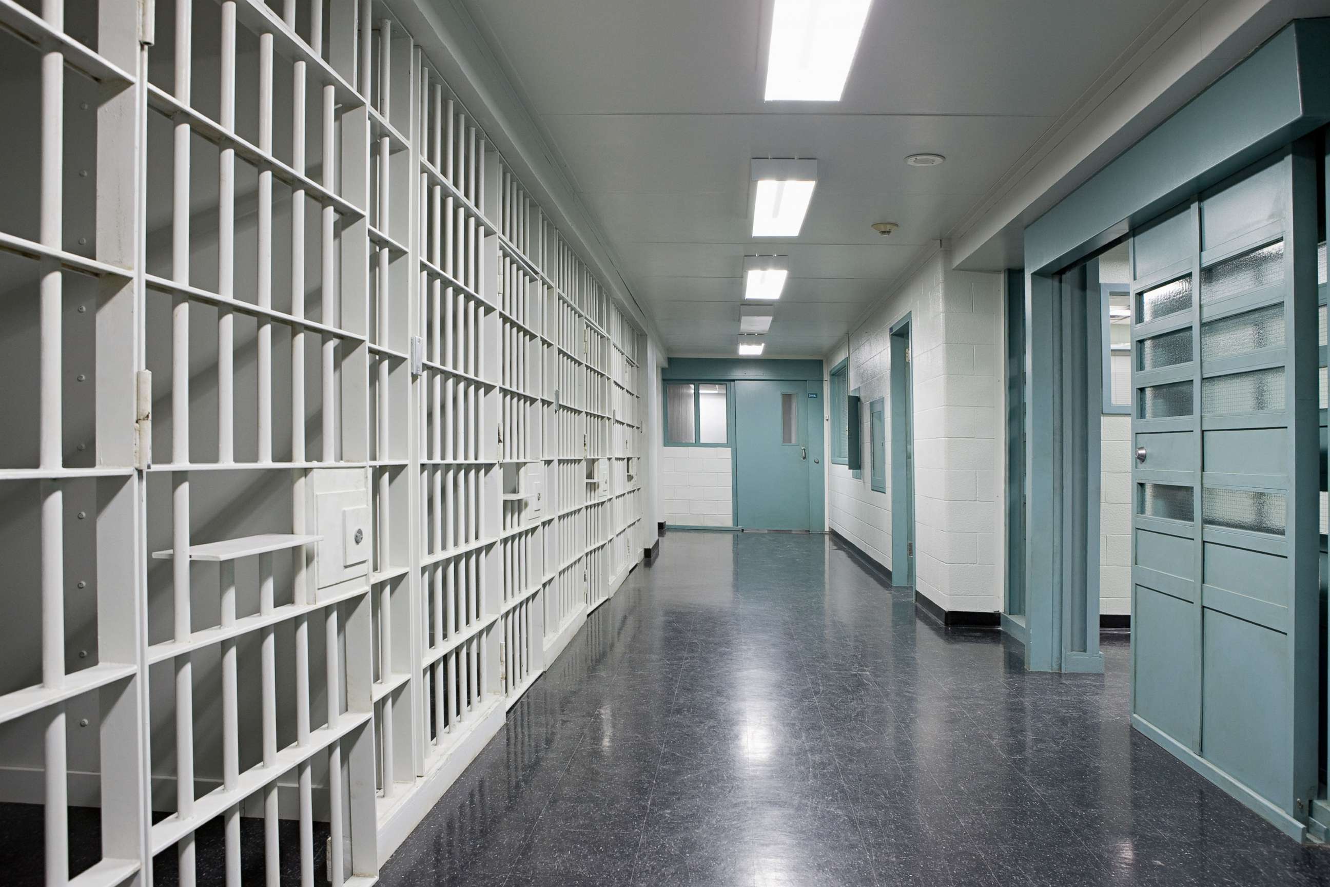 PHOTO: Cells are seen in a prison.