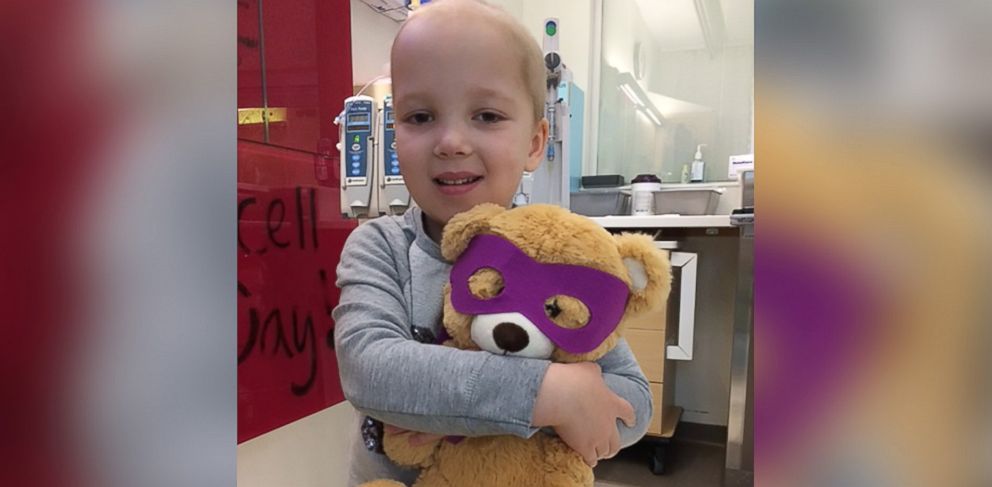 PHOTO: Erin Cross, 6, was diagnosed with leukemia in her home country of England last March. 