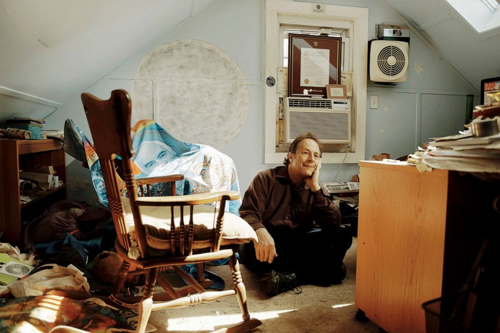 PHOTO:Rick Doblin, director of the Multidisciplinary Association for Psychedelic Studies, a nonprofit research group, at his home in Belmont, Mass. on April 9, 2021. 