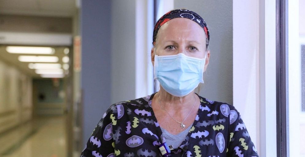 PHOTO: Robin Ringler, Charge Nurse, at University Medical Center of Southern Nevada's Intensive Care Unit.
