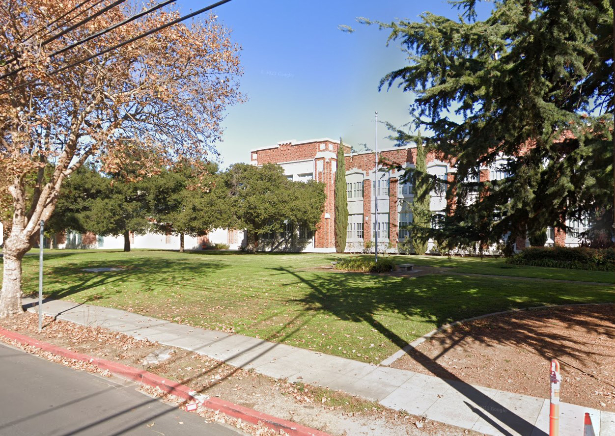 PHOTO: San Mateo High School in San Mateo, Calif., is seen here in November 2020 on Google Maps Street View.