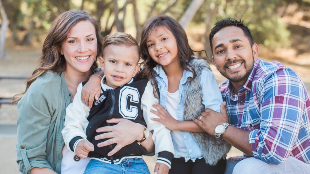 PHOTO: Jennifer and Samir Sarkar seen in an undated family photo with their children, Sophia, 8, and Carter, 6.